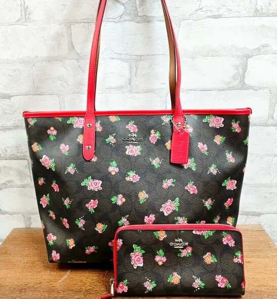 Adorable Coach Floral Tote at Serendipity Consignment Boutique in Fuquay-Varina, NC